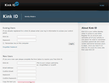 Tablet Screenshot of kink-id.com